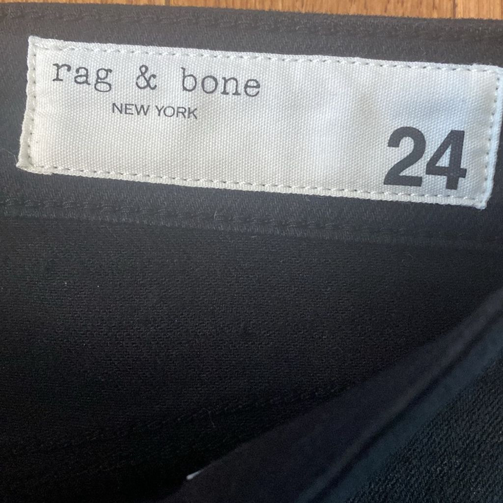 NWT Rag and Bone Nina High Rise Skinny black Jeans Size 24 - Picture 12 of 16
